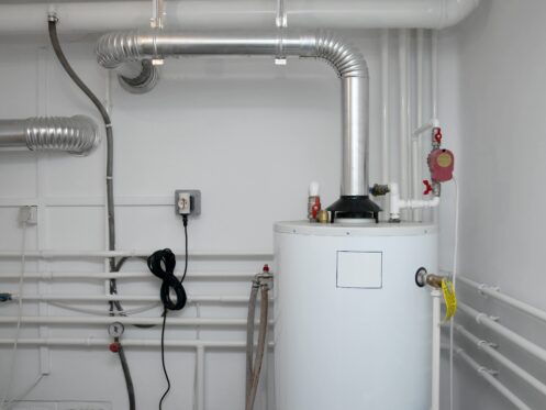 water heater in room